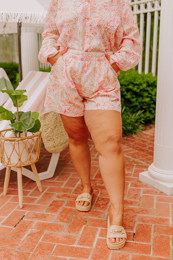 Summer Mirage Eyelet Shorts Curves Product Image