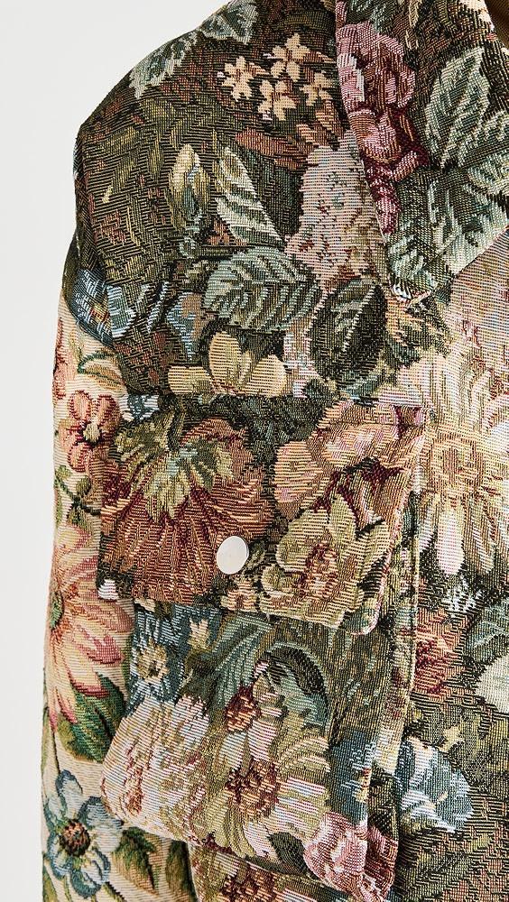 Marques Almeida Patchwork Brocade Cropped Overshirt | Shopbop Product Image