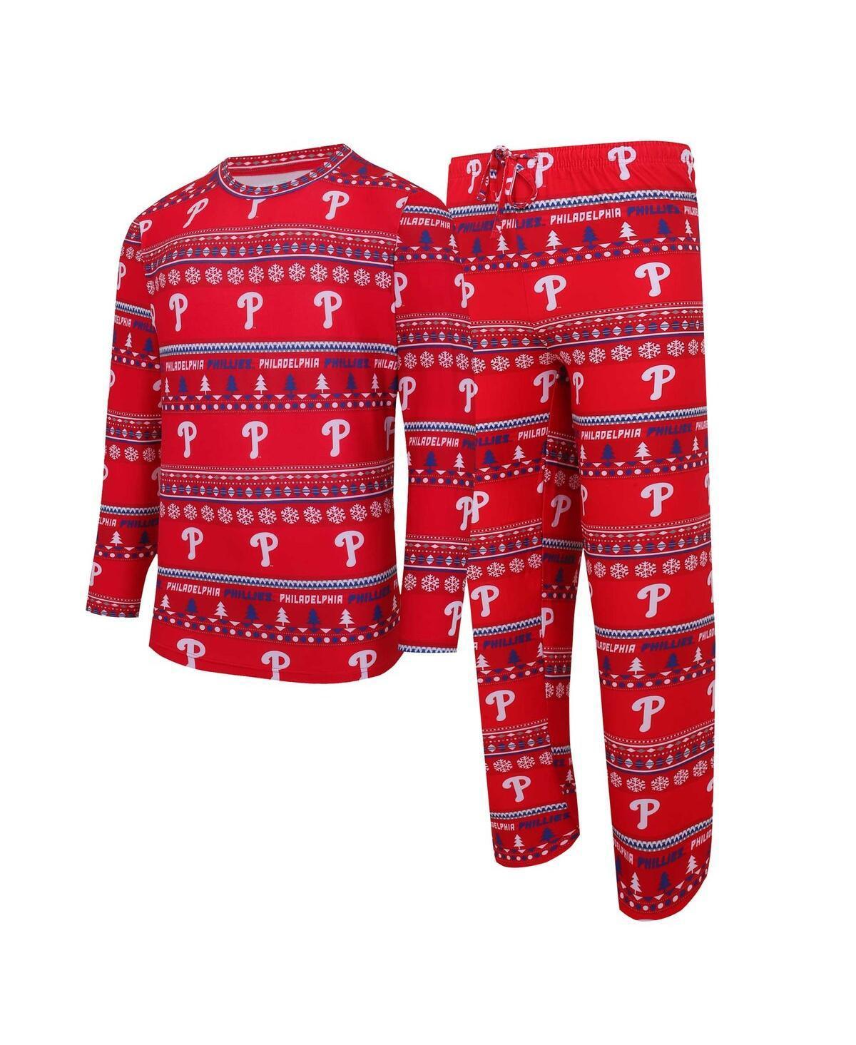 Mens Concepts Sport Philadelphia Phillies Knit Ugly Sweater Long Sleeve Top & Pants Set Product Image