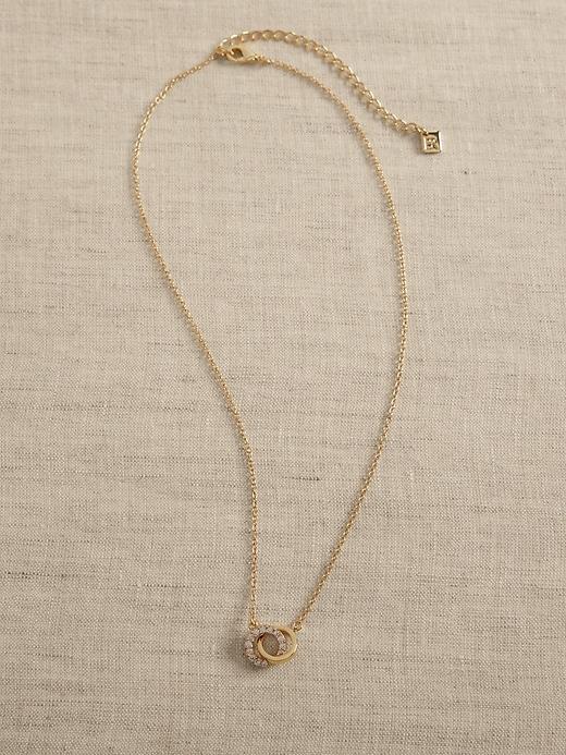 14K Gold Plated Pave Necklace Product Image