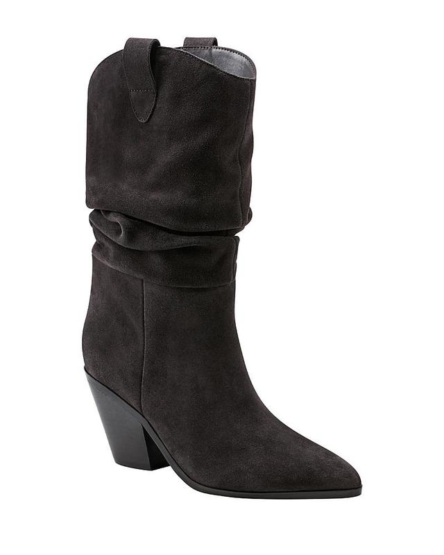 Marc Fisher Ltd. Womens Myleea Pointed Toe Slouched Block Heel Tall Boots Product Image