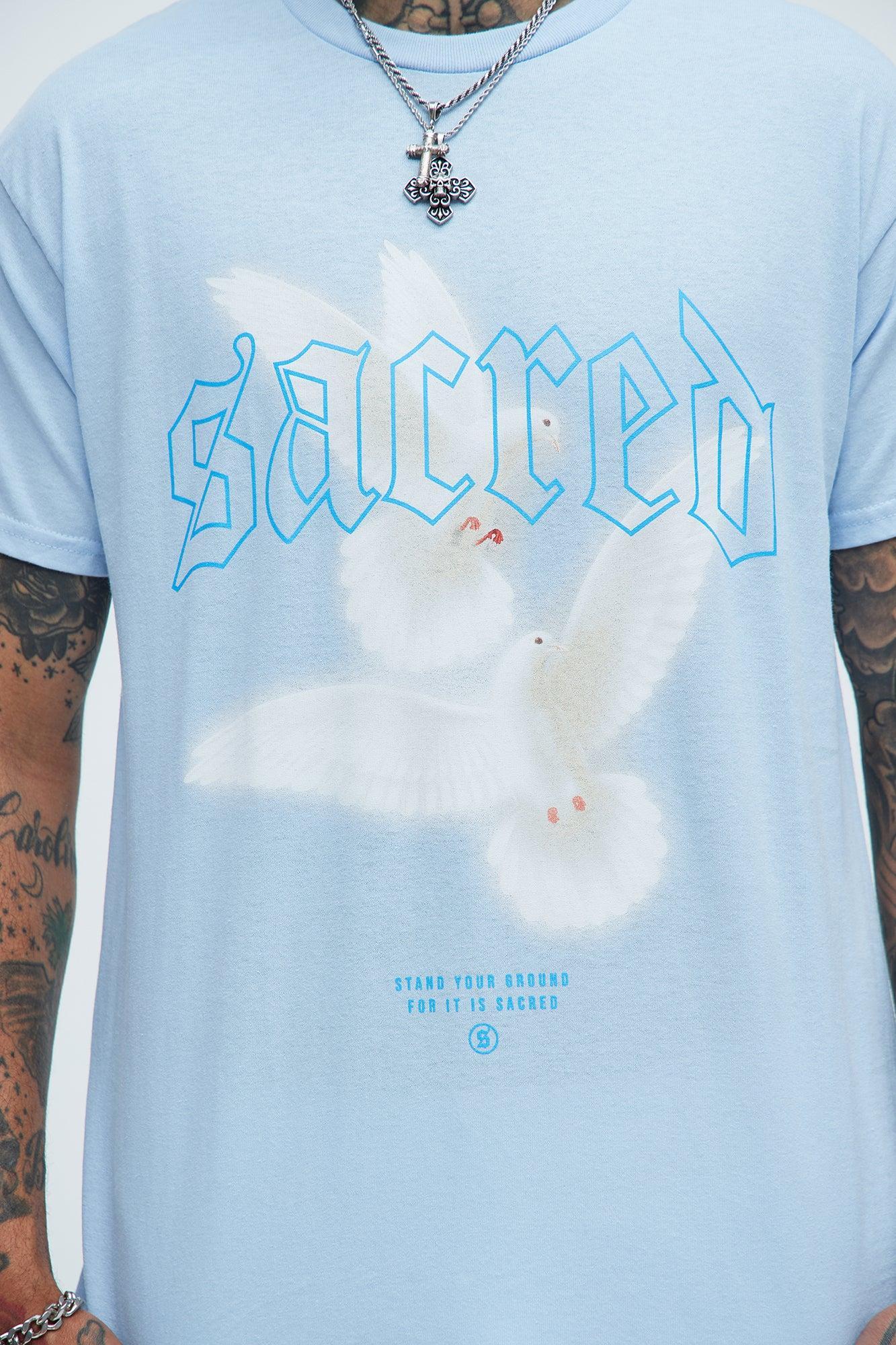 Sacred Ground Short Sleeve Tee - Light Blue Product Image