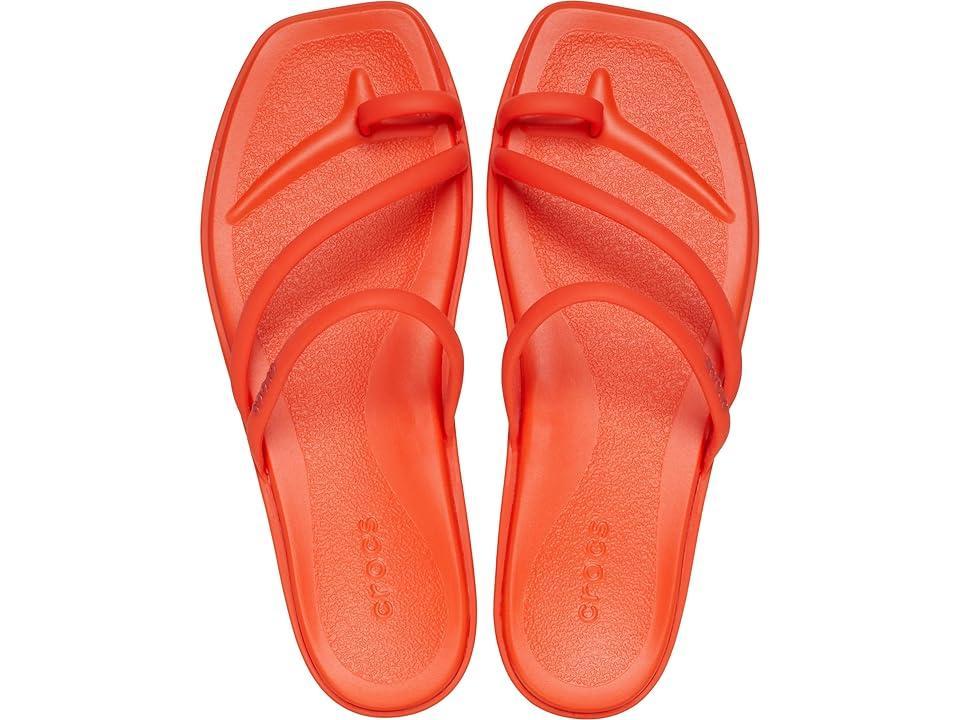 Womens Crocs Miami Toe Loop Sandal - Lava Product Image