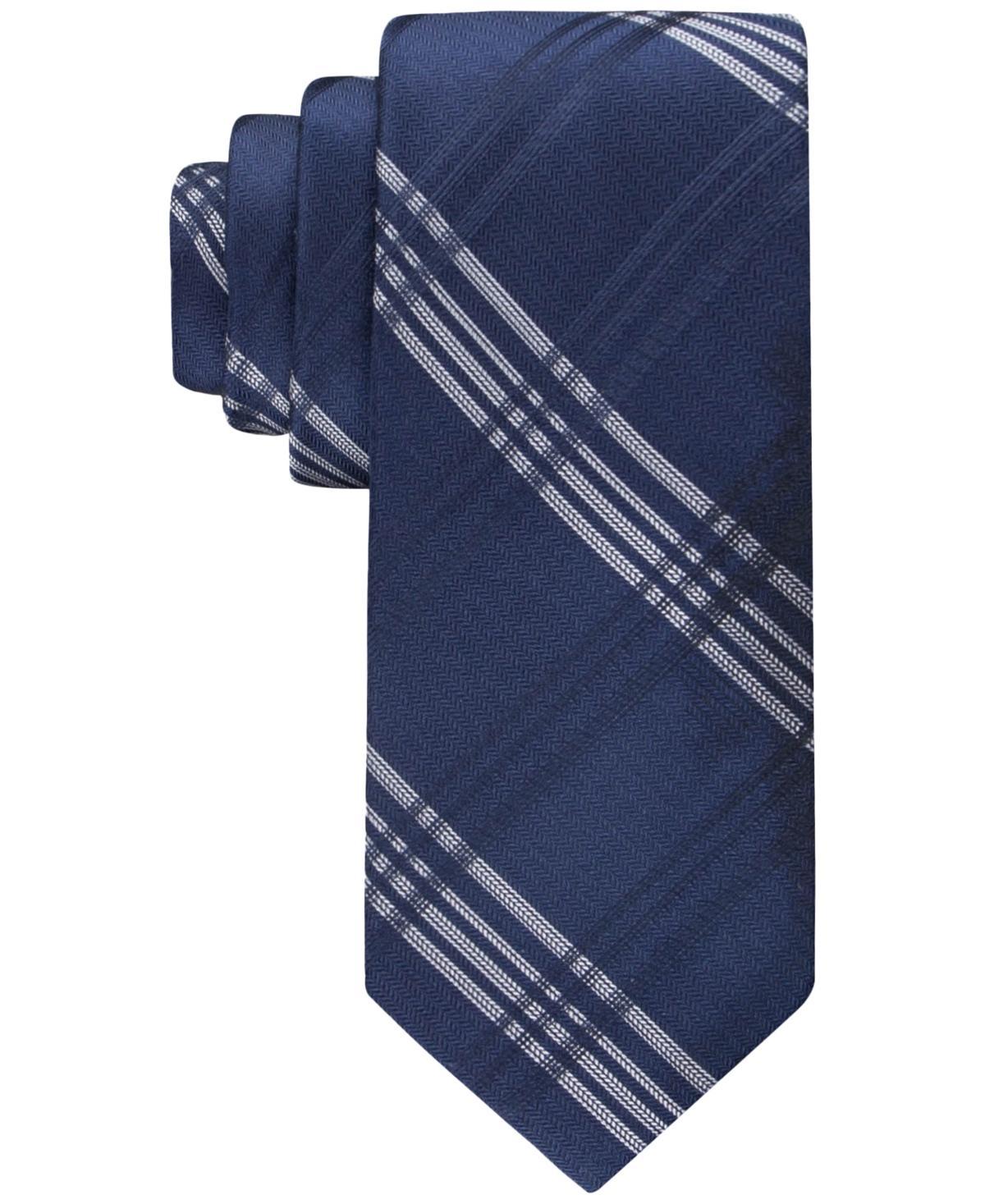 Calvin Klein Mens Herringbone Windowpane Tie Product Image