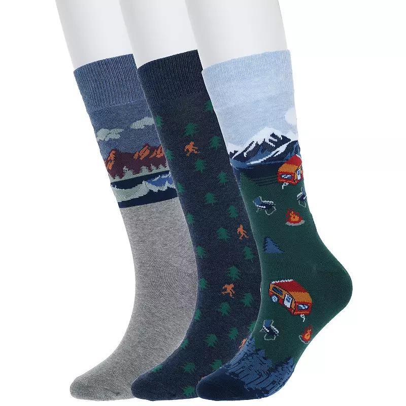 Mens Sonoma Goods For Life 3-pack Mixed Novelty Socks Product Image