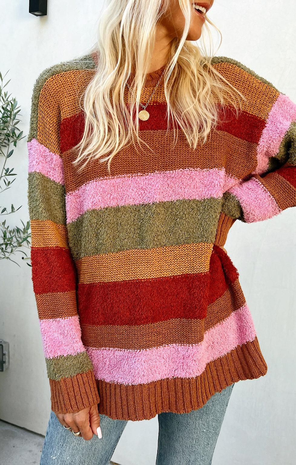 Chilly Sweater ~ Hutch Multi Stripe Knit product image