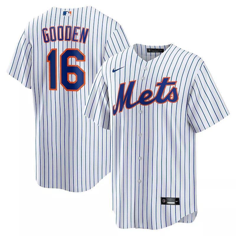 Nike Mens Dwight Gooden White New York Mets Home Replica Player Jersey - White Product Image