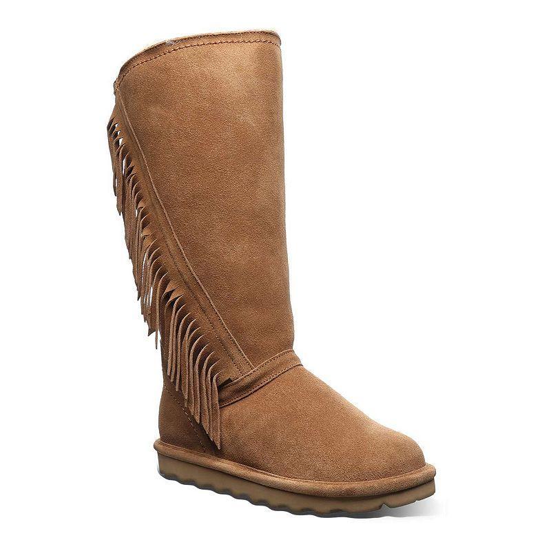 Bearpaw Tamara Womens Suede Boots Iced Brown Product Image