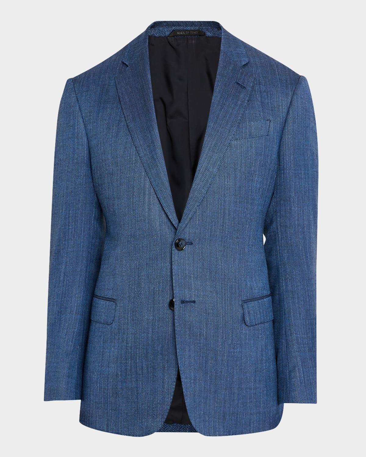 Mens Micro-Herringbone Sport Coat Product Image