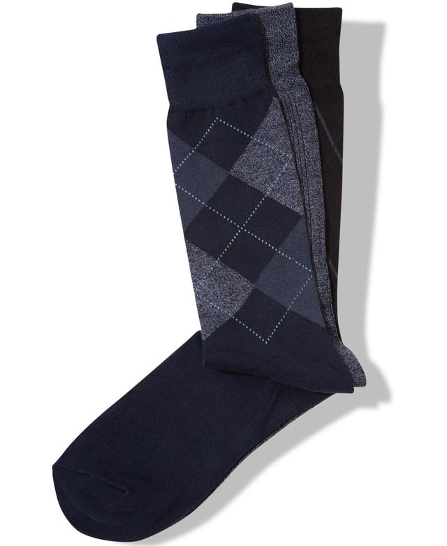 Perry Ellis Mens 3-Pk. Patterned Dress Socks Product Image