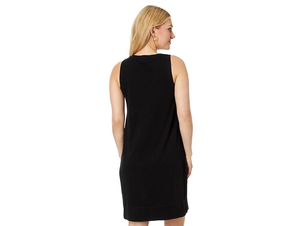 NIC+ZOE Sleeveless V-Neck Dress Onyx) Women's Dress Product Image