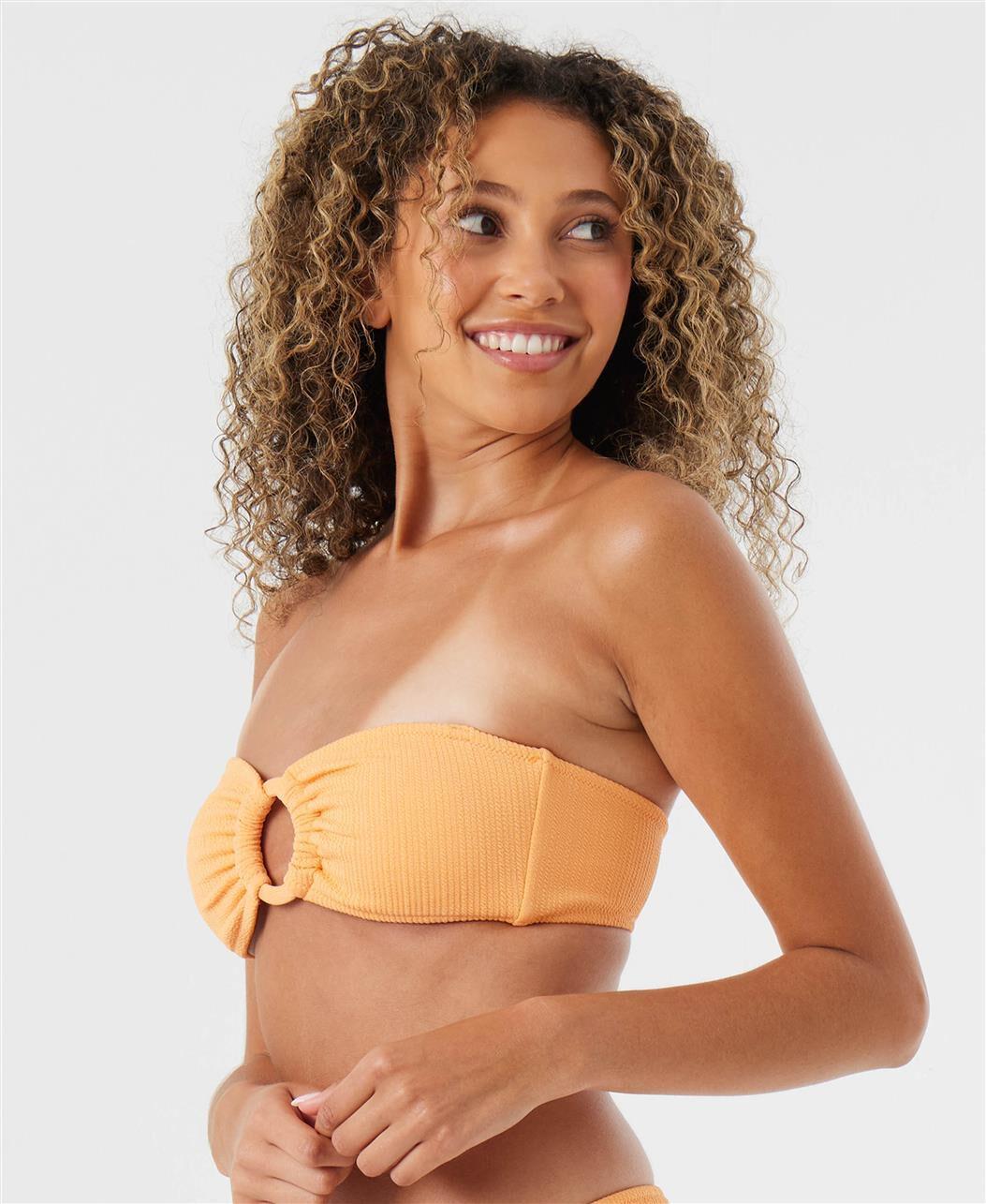 ROXY Aruba Ring Bandeau Bikini Top Product Image