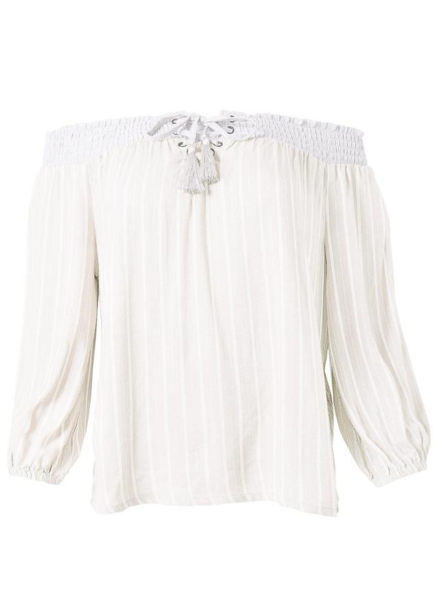 Off-The-Shoulder Top - Cream Product Image