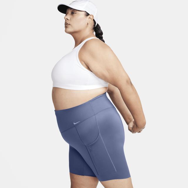 Nike Womens Go Firm-Support High-Waisted 8 Biker Shorts with Pockets (Plus Size) Product Image