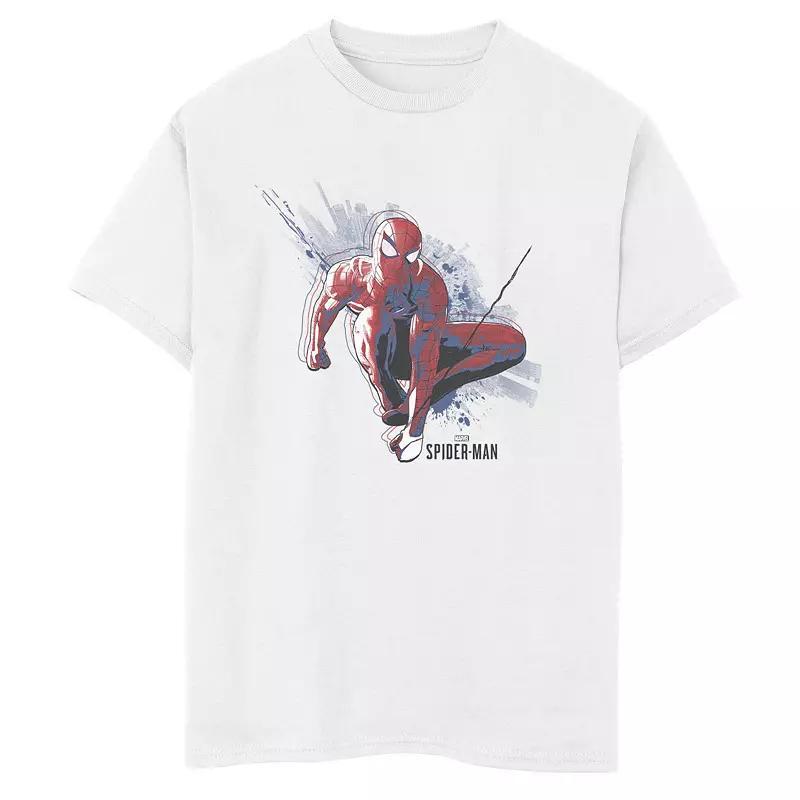 Boys 8-20 Marvels Spider-Man Game Abstract City Swing Graphic Tee, Boys Product Image