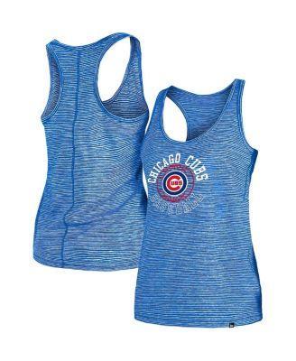 Womens New Era Blue Chicago Cubs Active Racerback Tank Top Product Image