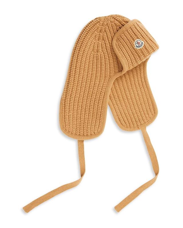 Moncler Wool Ribbed Aviator Hat Product Image