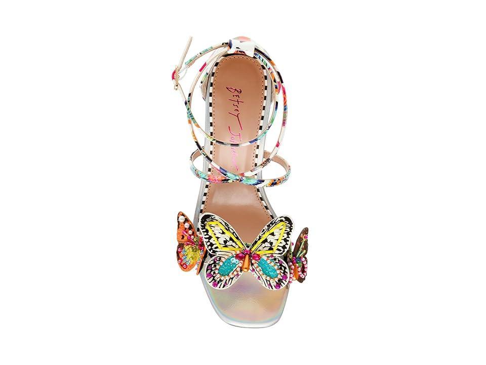 Blue by Betsey Johnson Trudie Heeled Sandals Butterfly) Women's 1-2 inch heel Shoes Product Image