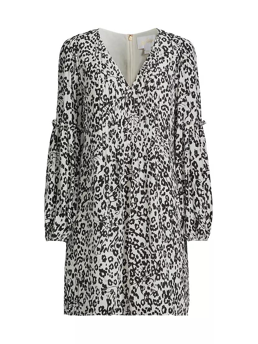 Cleme Leopard Silk Dress Product Image