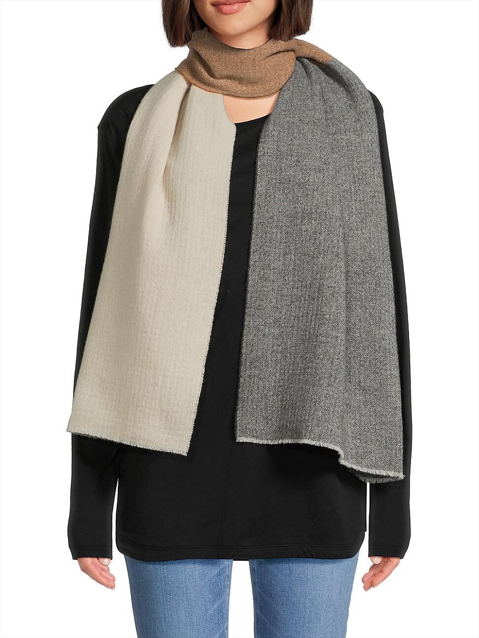 Womens Millie Colorblocked Wool Scarf product image