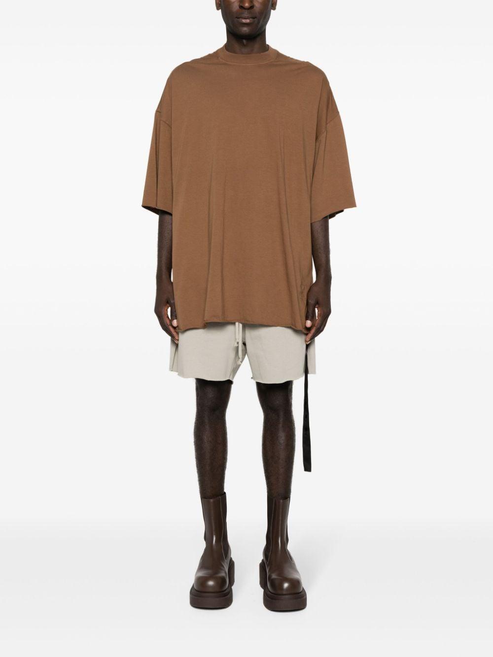 RICK OWENS DRKSHDW Tommy Organic Cotton T-shirt In Brown Product Image