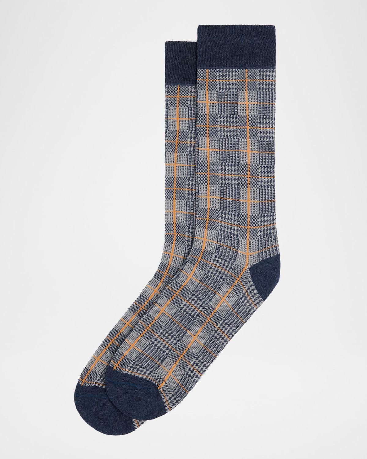 Men's Glen Plaid Crew Socks Product Image