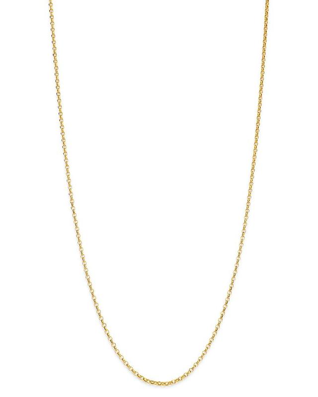 Saks Fifth Avenue Made in Italy Saks Fifth Avenue Women's 14K Yellow Gold Hollow Round Rolo Chain Necklace  - female - Size: one-size Product Image