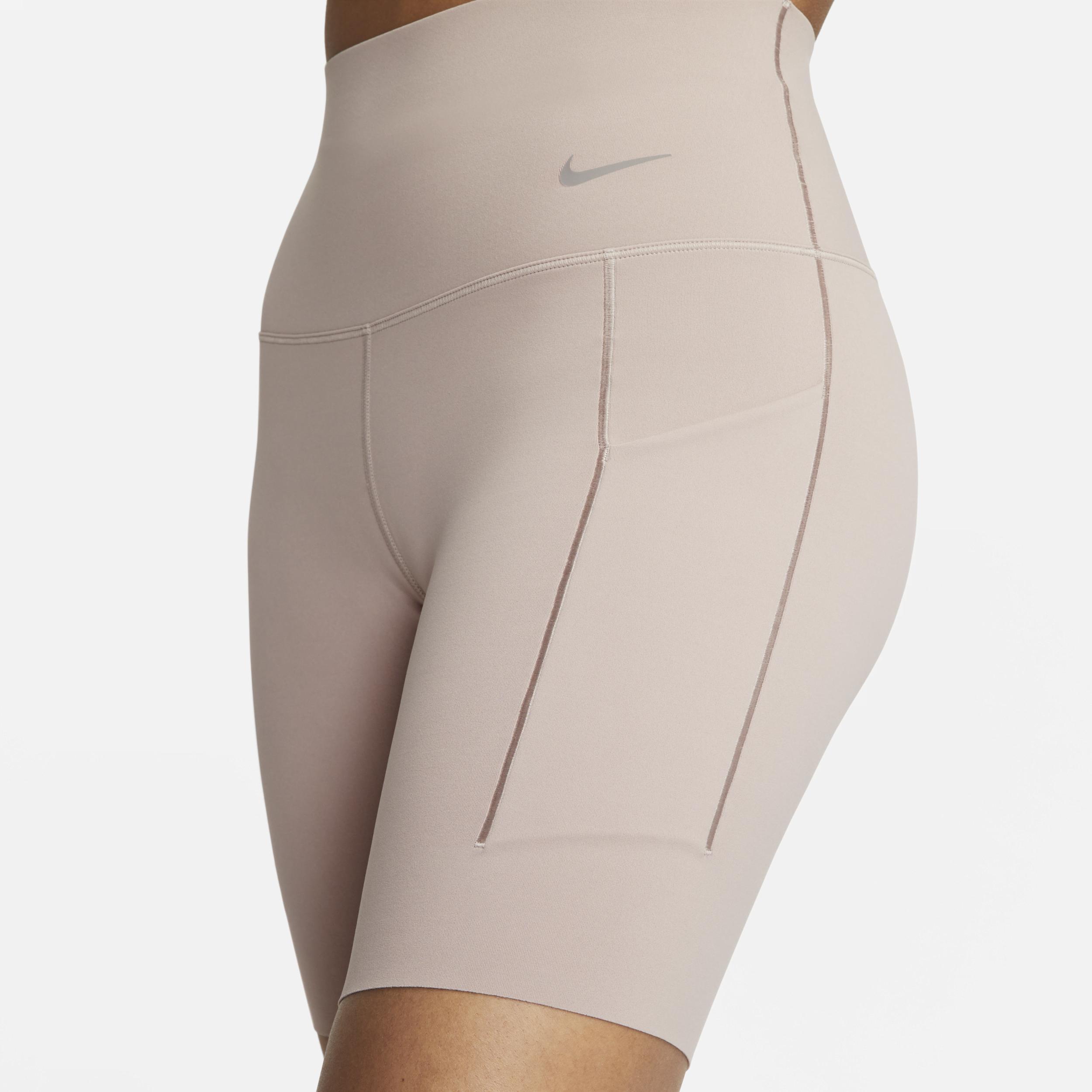 Nike Womens Universa Medium-Support High-Waisted 8 Biker Shorts with Pockets Product Image