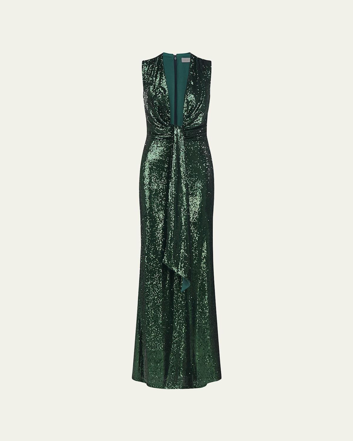 HALSTON Magdalena Sequin Gown Product Image