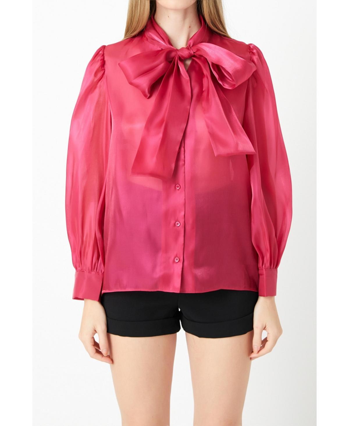 Womens Organza Blouse Top Product Image