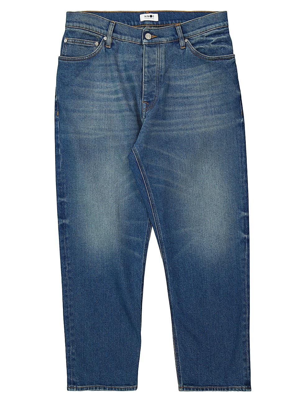 Mens Straight-Leg Cotton-Blend Jeans Product Image