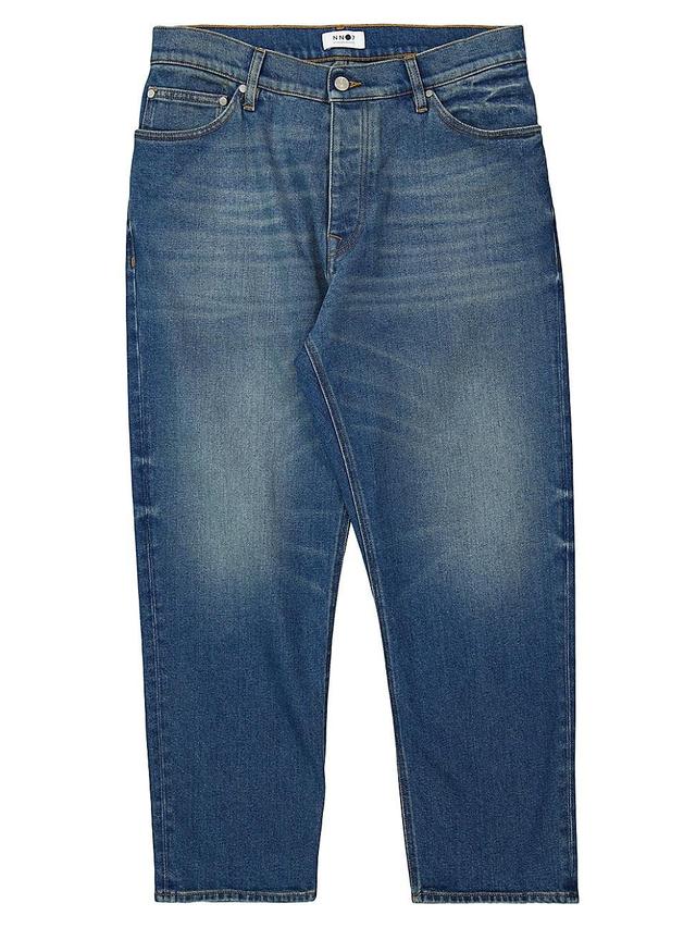 Mens Straight-Leg Cotton-Blend Jeans Product Image