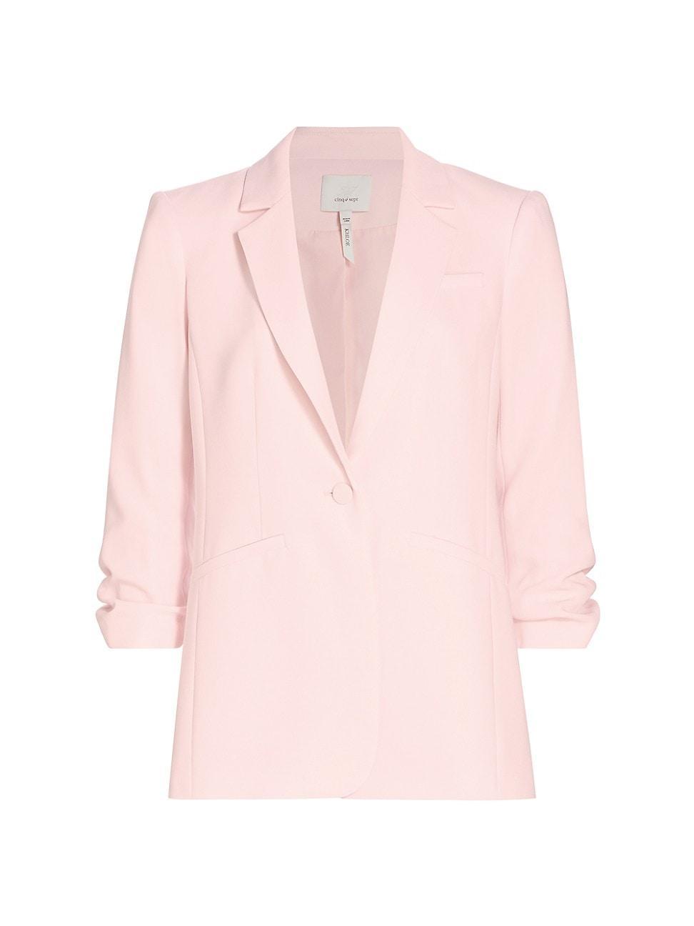 Womens Khloe Crepe Ruched Blazer Product Image