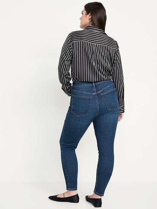 Extra High-Waisted Rockstar 360° Stretch Super-Skinny Jeans Product Image