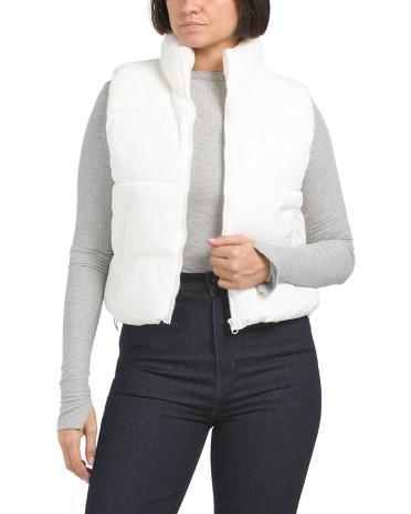 Sherpa Yoke Vest for Women | Polyester Product Image