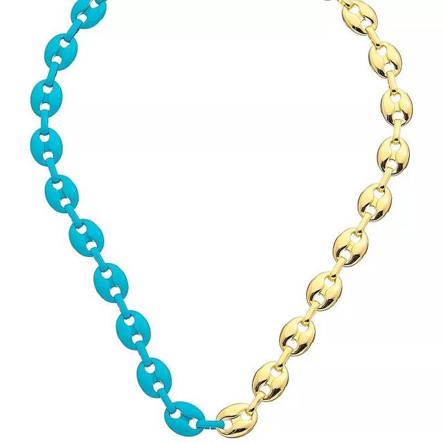 Juvell 18K Gold Plated Two-Tone Necklace, Womens, Multicolor Product Image