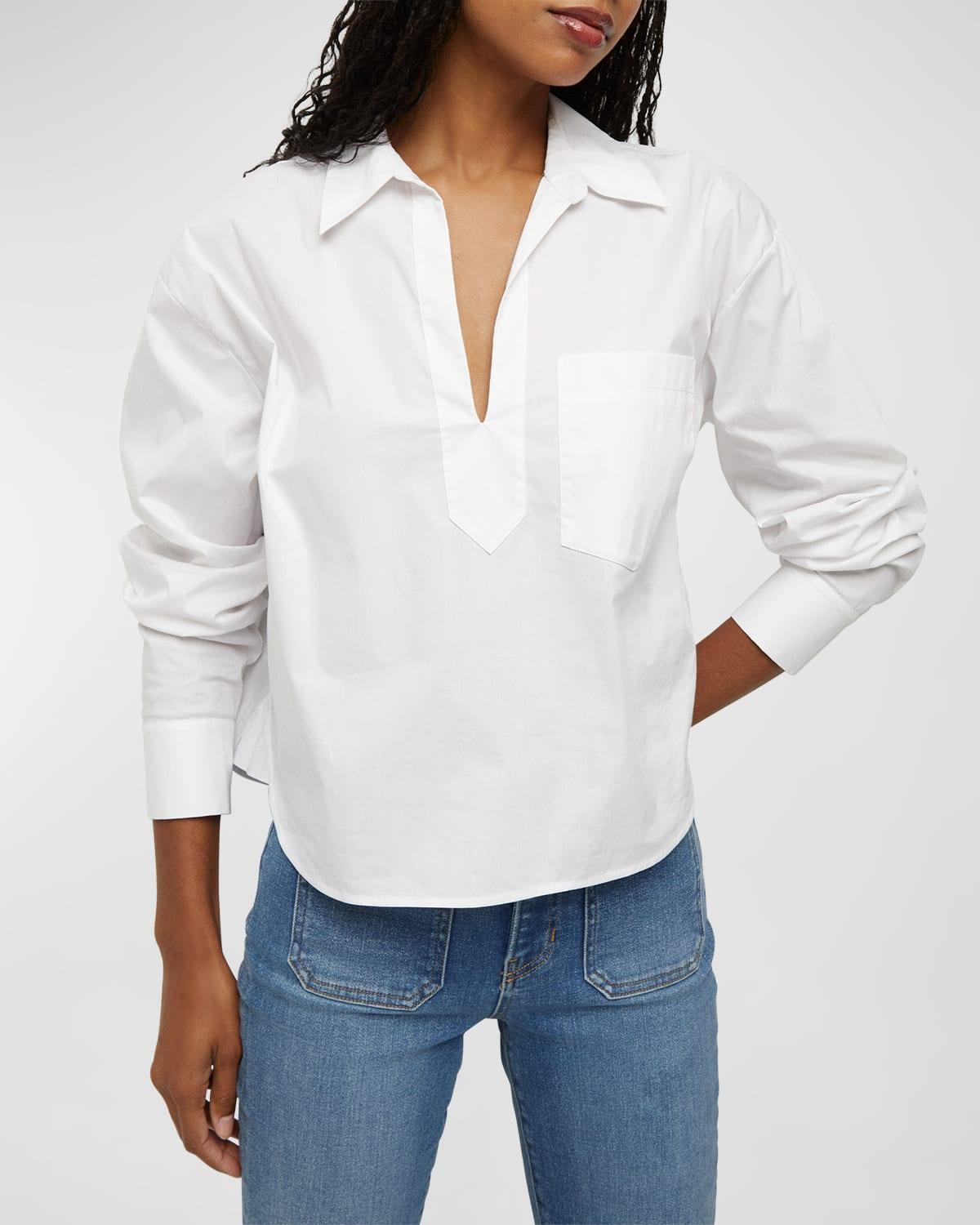 Womens Khai Cotton Poplin Top Product Image