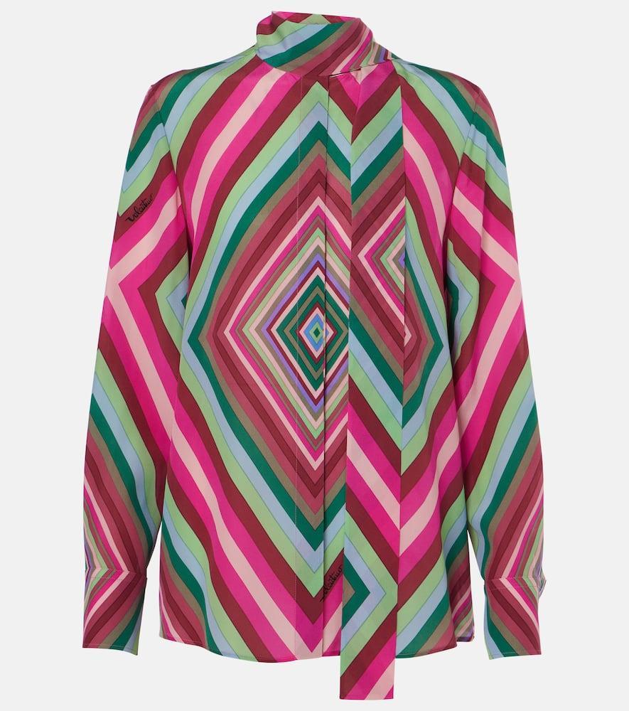 Crepe Silk Blouse In Multicoloured Product Image