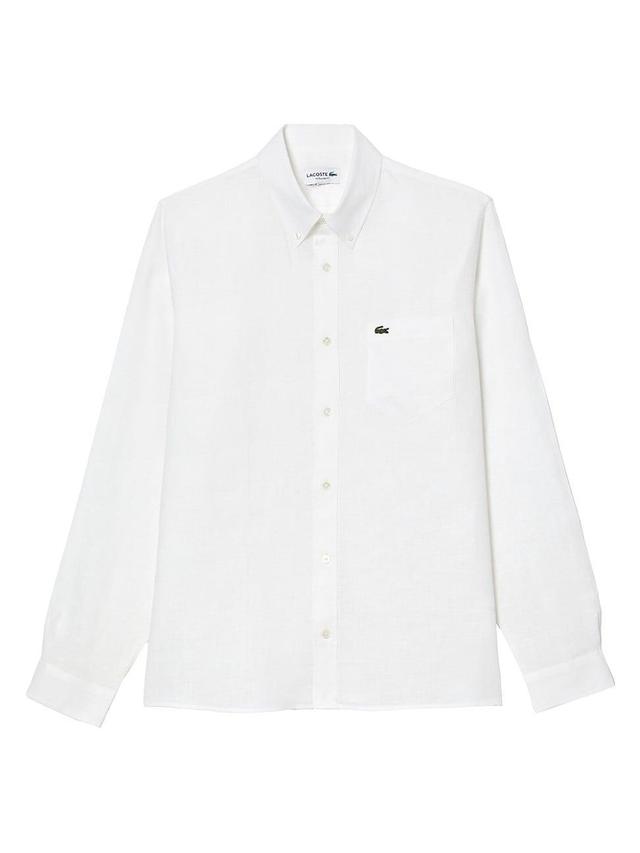 Mens Linen Button-Down Shirt Product Image