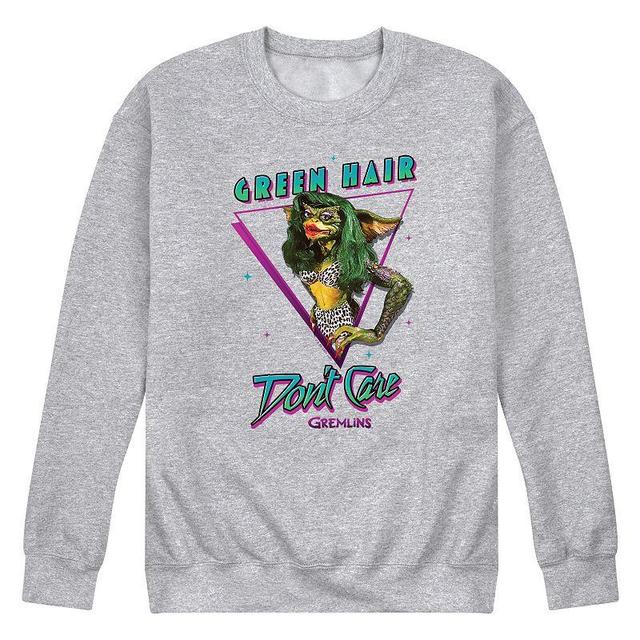 Mens Gremlins Green Hair Dont Care Fleece Sweatshirt Product Image