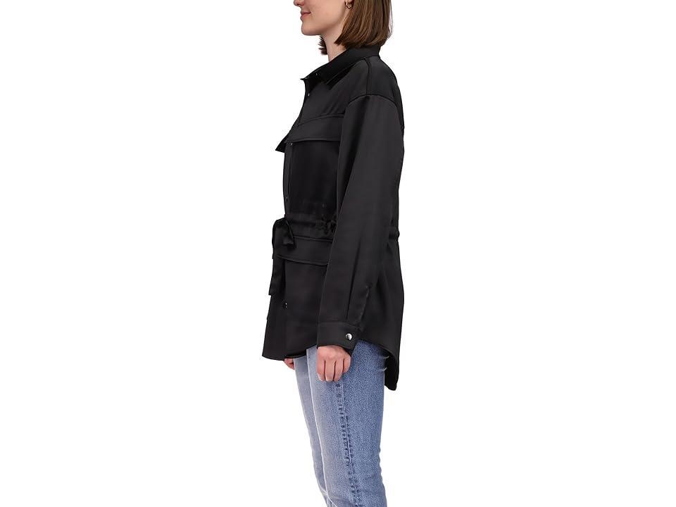 Sanctuary Justine Drawcord Waist Satin Jacket Product Image