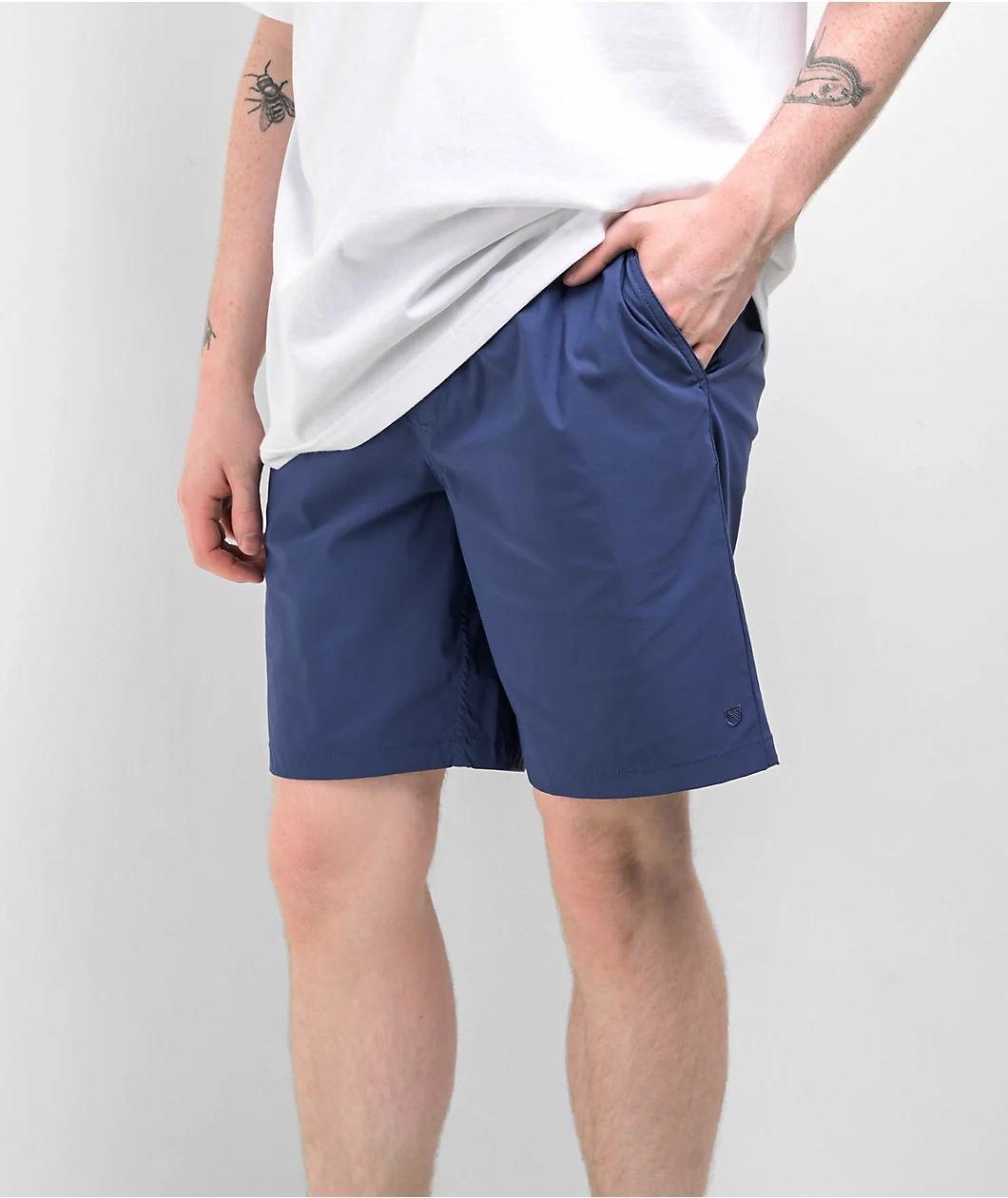 Brixton Steady Cinch Utility Blue Shorts Product Image