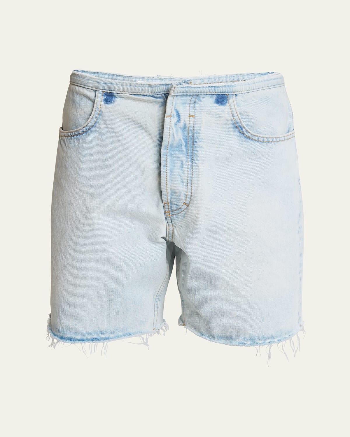 Mens Cutoff-Waist Denim Shorts Product Image