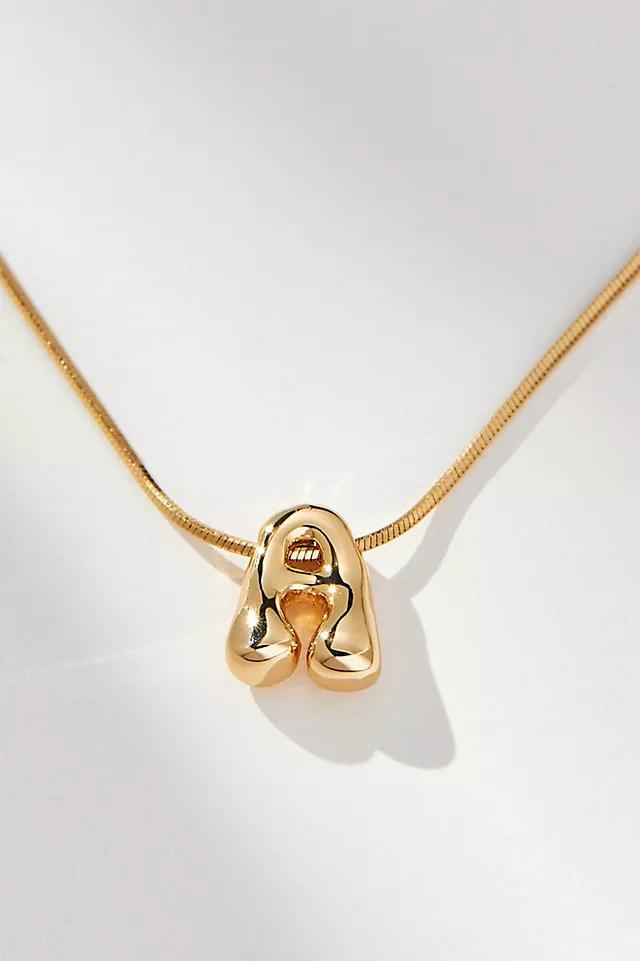 Mini Bubble Letter Monogram Necklace Product Image