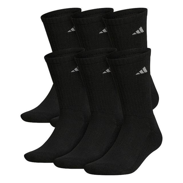 Big & Tall adidas 6-pack Athletic Cushioned Crew Socks, Mens Product Image