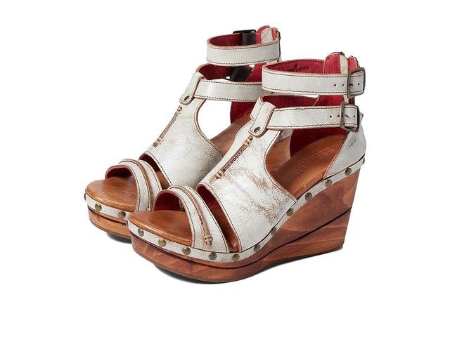 Bed Stu Princess Studded Leather Platform Wedge Sandals Product Image