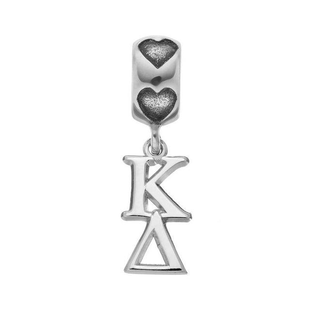 LogoArt Sterling Silver Kappa Delta Sorority Charm, Womens, Grey Product Image