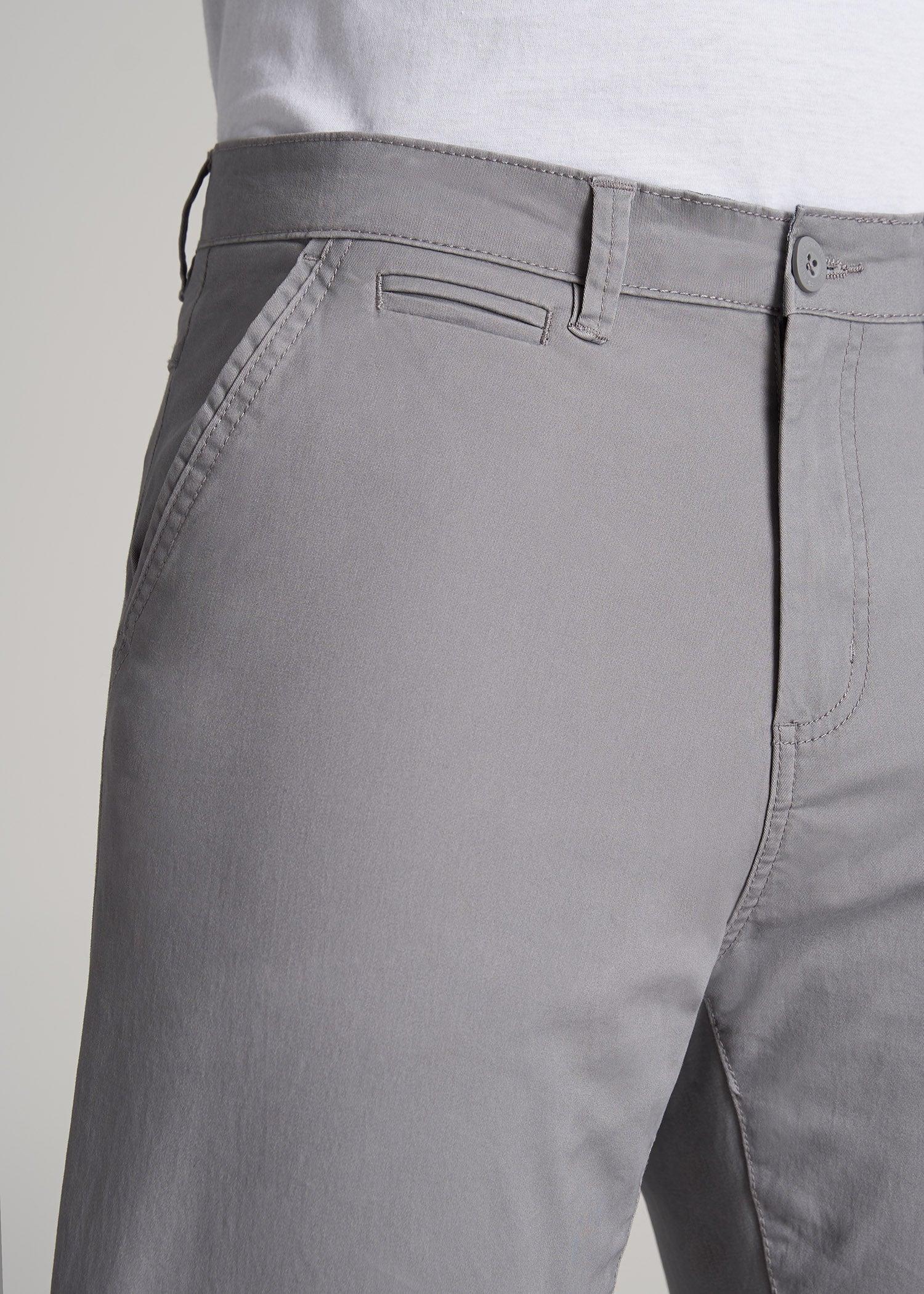 J1 STRAIGHT Leg Chinos in Pebble Grey - Pants for Tall Men Male Product Image