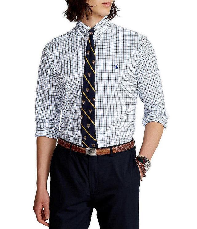 Polo Ralph Lauren Classic-Fit Tattersall Performance Stretch Twill Long-Sleeve Woven Shirt Product Image