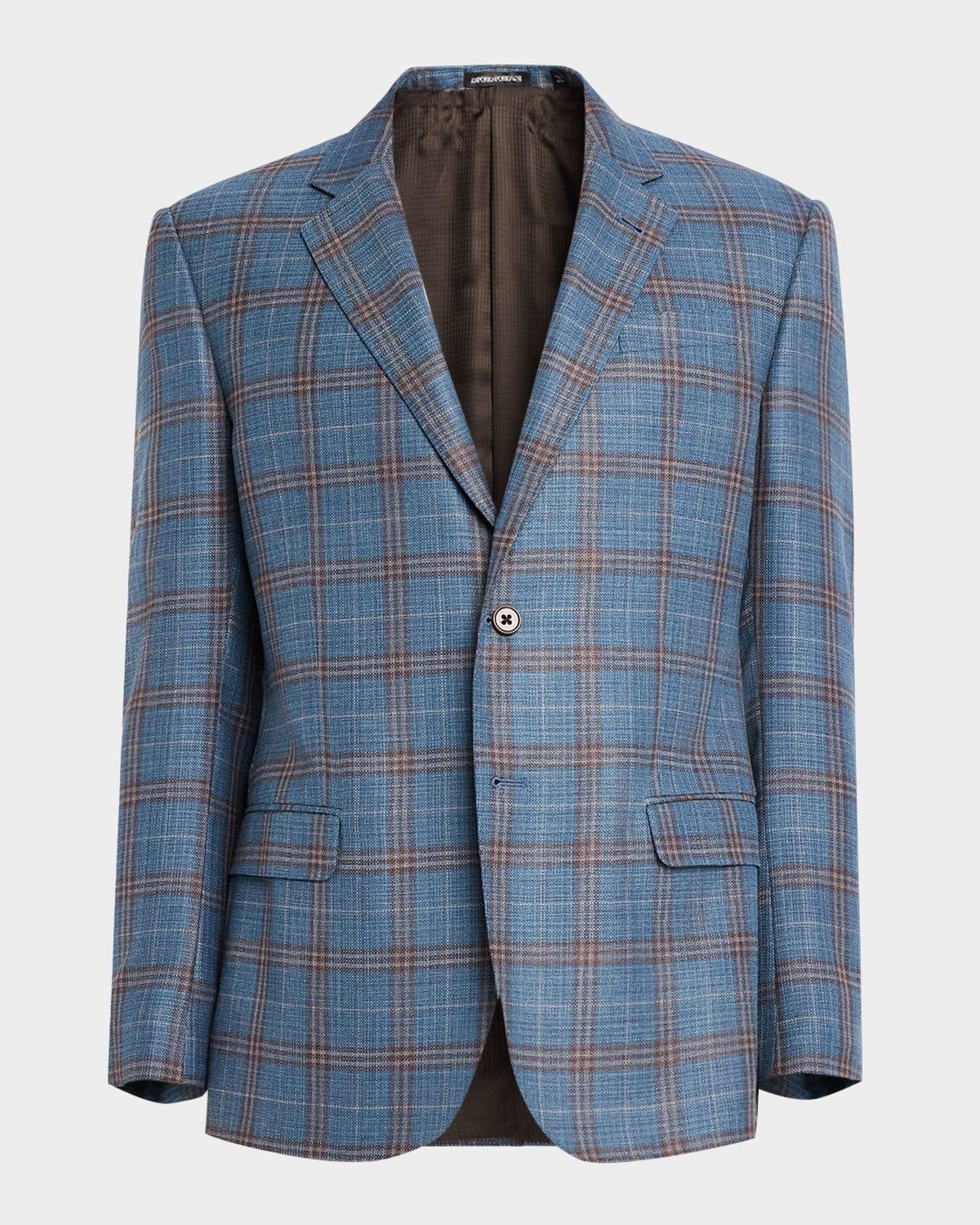 Men's Oversized Plaid Sport Coat Product Image